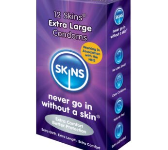 SKINS CONDOM EXTRA LARGE 12 PACK