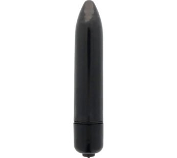 GLOSSY THIN VIBRADOR NEGRO