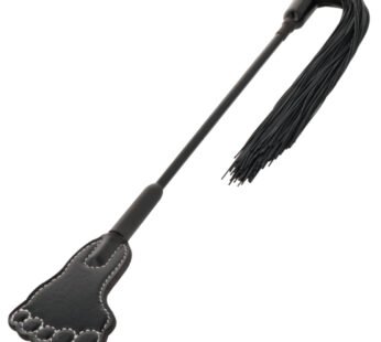 DARKNESS CROP & FLOGGER BLACK FETISH BDSM