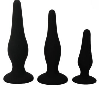 BONITO INFERIOR – PLUGUES DE SILICONE DO KIT ANAL DO INICIANTE