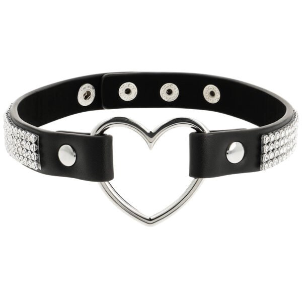 COQUETTE CHIC DESIRE CHOKER CUERO VEGANO CORAZON