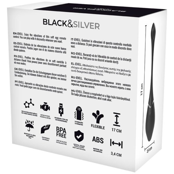 BLACKSILVER JENELL HUEVO VIBRADOR RECARGABLE