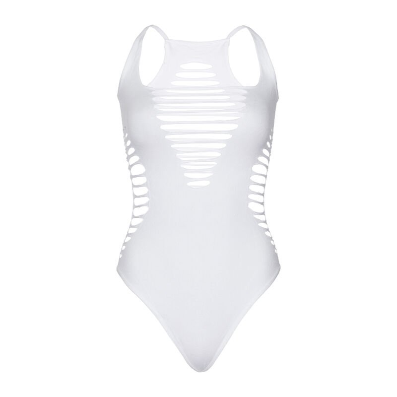 LEG AVENUE - BODY THONG RACERBACK BRANCO