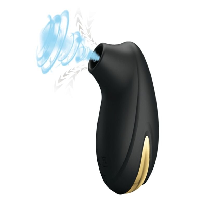 PRETTY LOVE - ONDAS ESTIMULANTES - MASSAGEADOR RECARREGÁVEL DE LUXO PRETO