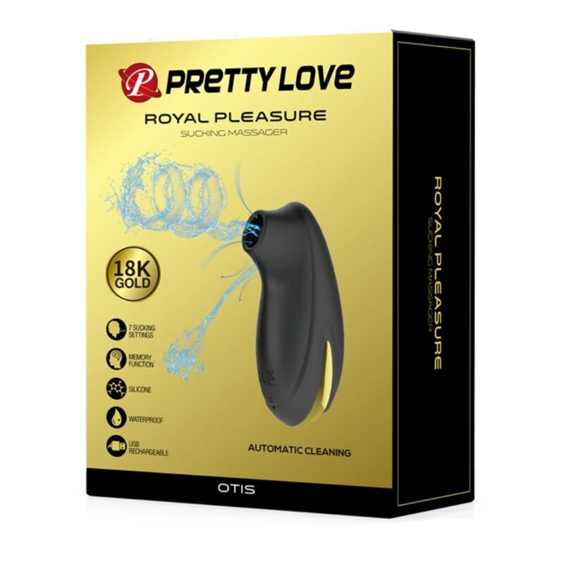 PRETTY LOVE - ONDAS ESTIMULANTES - MASSAGEADOR RECARREGÁVEL DE LUXO PRETO