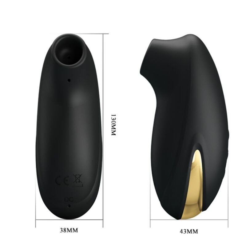 PRETTY LOVE - ONDAS ESTIMULANTES - MASSAGEADOR RECARREGÁVEL DE LUXO PRETO