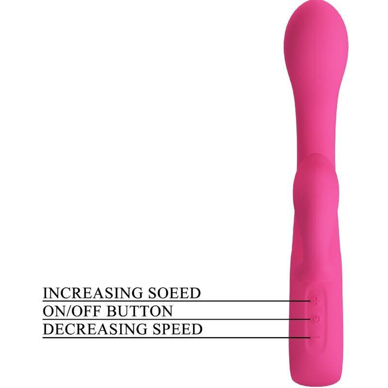 PRETTY LOVE - FRITZ RABBIT VIBRADOR 12 VIBRAÇÕES ROSA